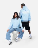 COURT BOXY HOODIE SKY BLUE - Image 3
