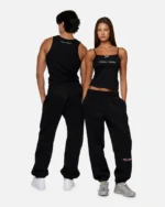 COURT BOXY SWEATPANTS MIDNIGHT PEACH - Image 5