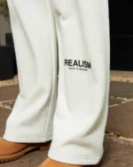 HEAVEN LOGO SWEATPANTS OPEN LEG OATMEAL - Image 5