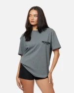 HEAVEN LOGO TEE DARK HEATHER - Image 3
