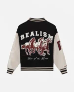 HORSE LETTERMAN JACKET BLACK - Image 2