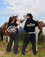 HORSE LETTERMAN JACKET BLACK - Image 6
