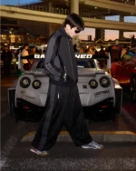 RACER TRACK PANT BLACK - Image 2