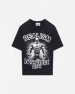 REALISM X DERRIMUT GYM MUSCLE BEACH TEE STONE WASHED BLACK