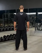 REALISM X DERRIMUT GYM MUSCLE BEACH TEE STONE WASHED BLACK - Image 3