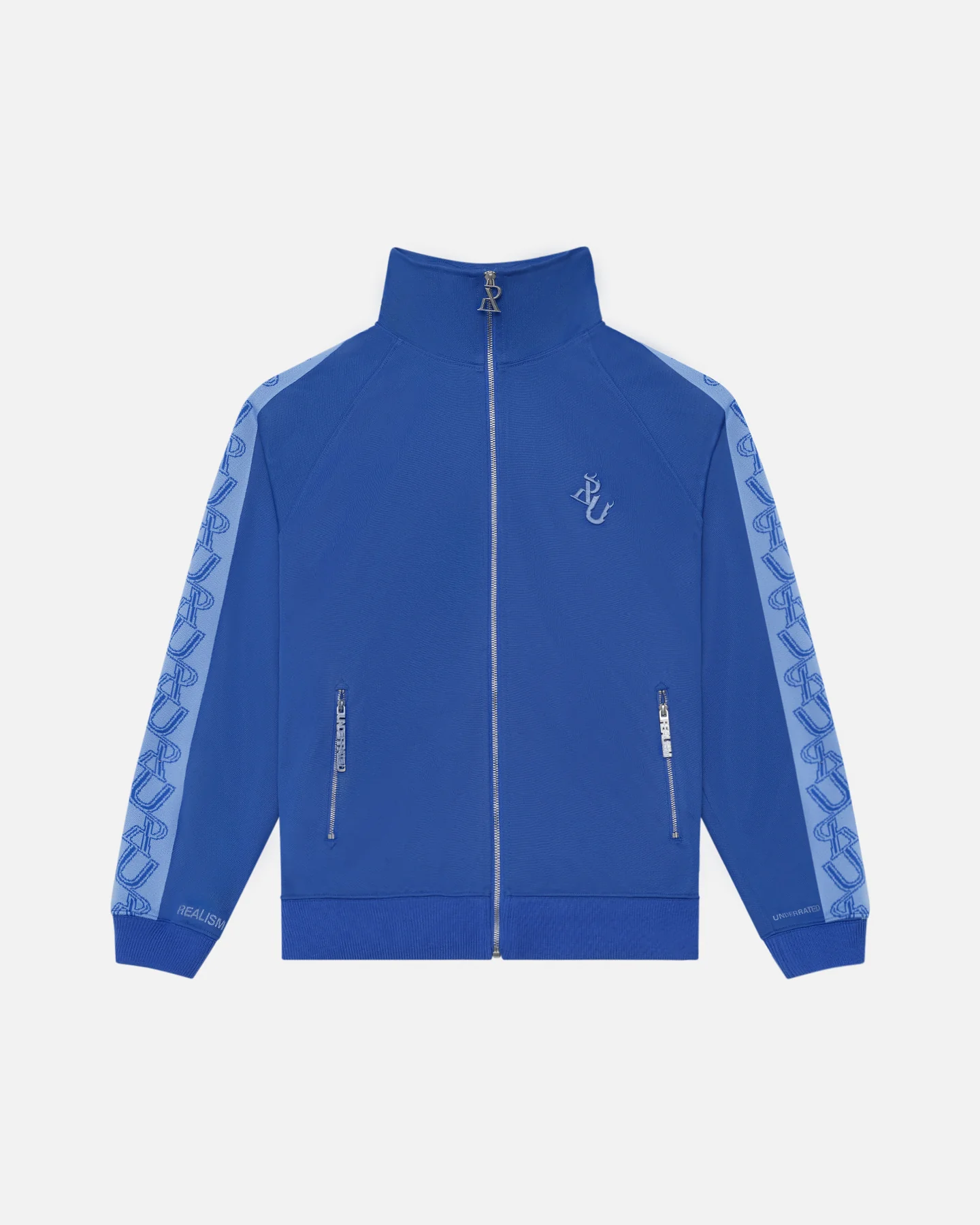 REALISM X UNDERRATED RUN LINE TRACK JACKET BLUE REALISM X UNDERRATED RUN LINE TRACK JACKET BLUE - Image 1