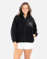 STRIDE SHERPA JACKET BLACK - Image 7