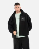 STRIDE SHERPA JACKET BLACK - Image 6