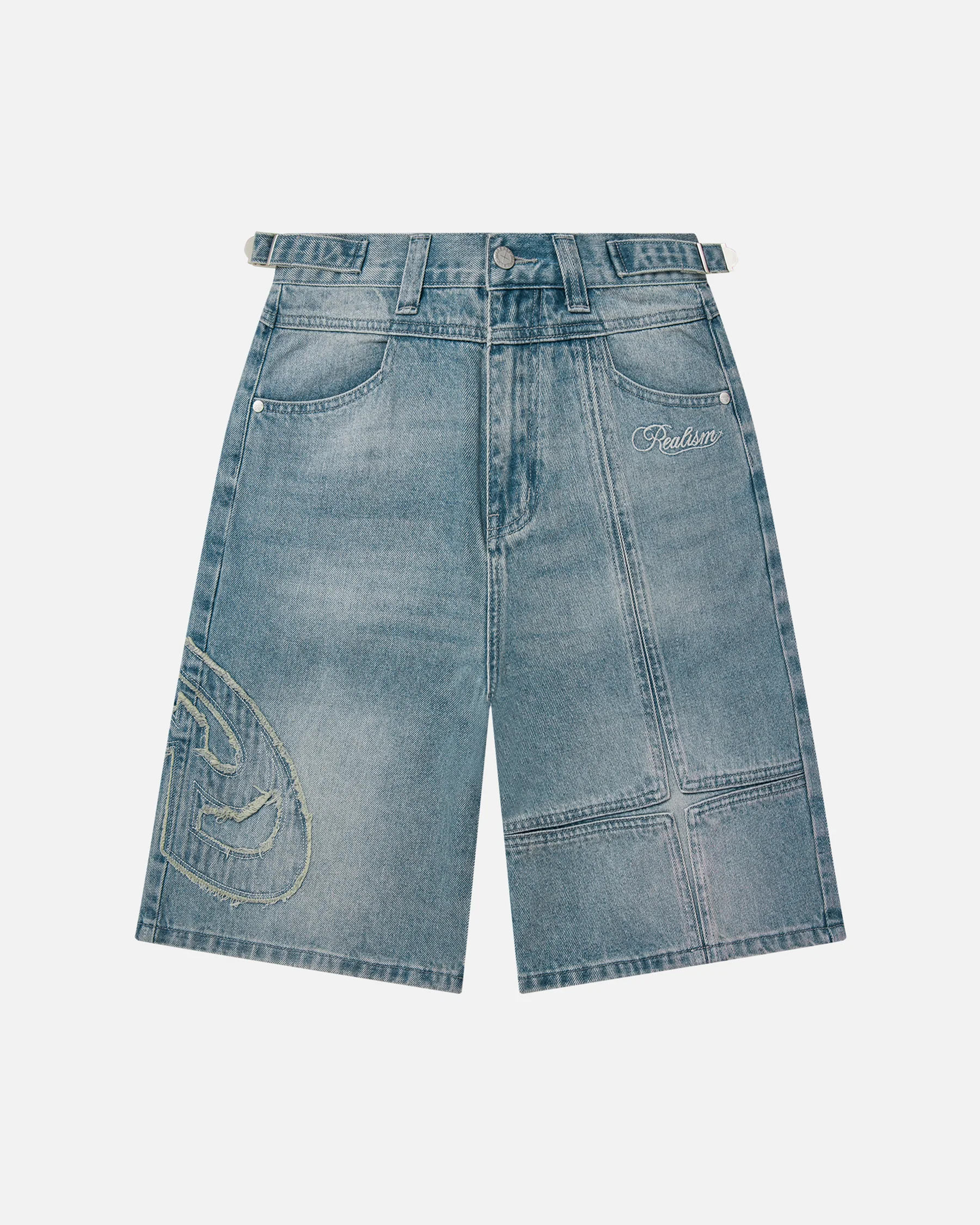 VIVANT DENIM SHORTS V2 WASHED BLUE VIVANT DENIM SHORTS V2 WASHED BLUE - Image 1