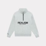 Realism Half Zip Cloud Grey Jumper